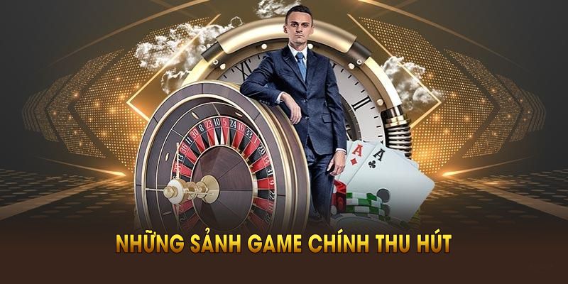 Những sảnh game chính thu hút nhiều thành viên tham gia tại SBOTOP