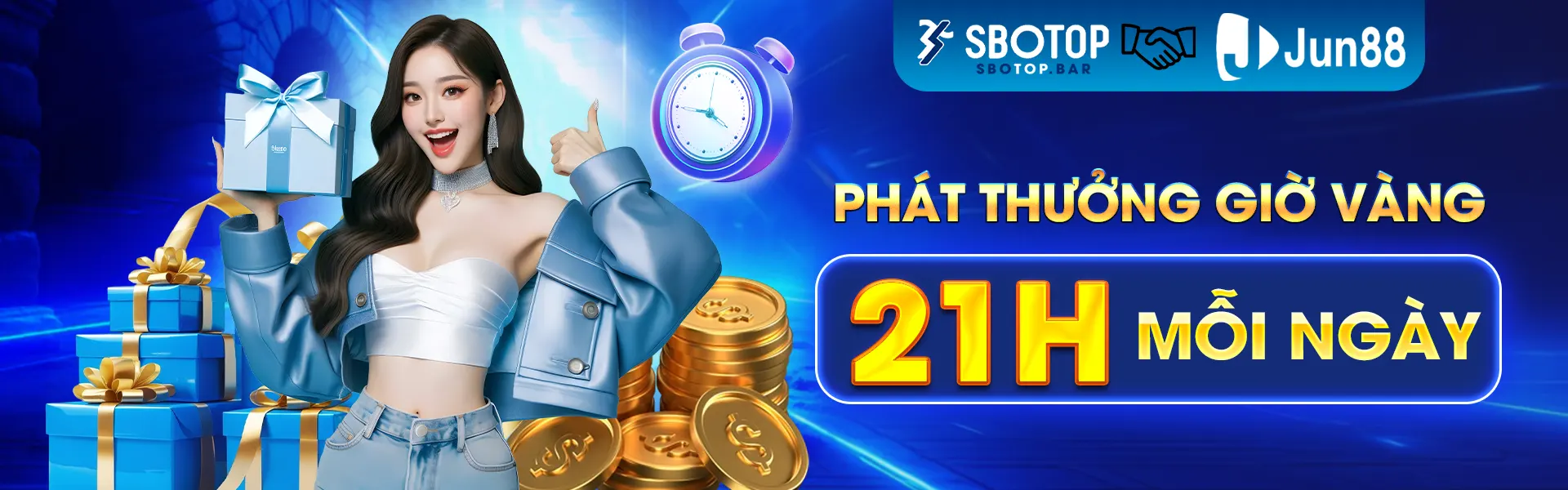 Phát Thưởng Giờ Vàng 21H mỗi ngày